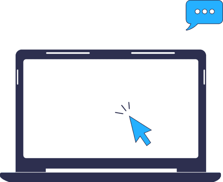 Blue Pointer in a Laptop