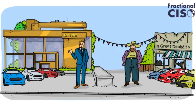 What is vendor management? There are two car dealers - one is clean and shiny while the other is run down. Which would you trust?