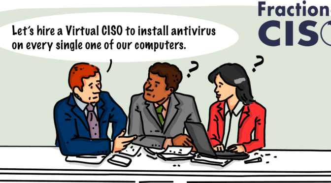 Virtual CISO Responsibilities Comic