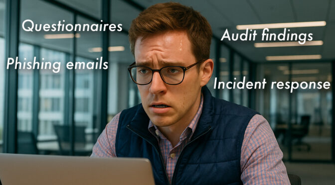 CTO. stressed about audit findings, incident response, and phishing emails are signs he needs a vCISO.